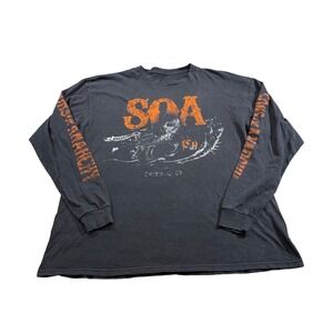 Sons of Anarchy Long Sleeve Shirt XL Reaper Graphic Biker Streetwear Grunge XL
